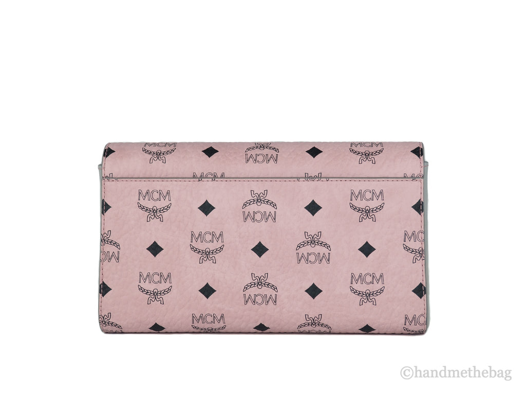 MCM Medium Soft Leather Clutch Crossbody Bag