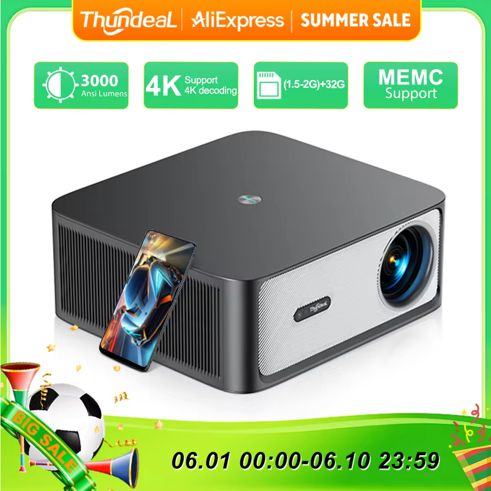 Portable Projector Auto Focus Android WiFi Home Cinema