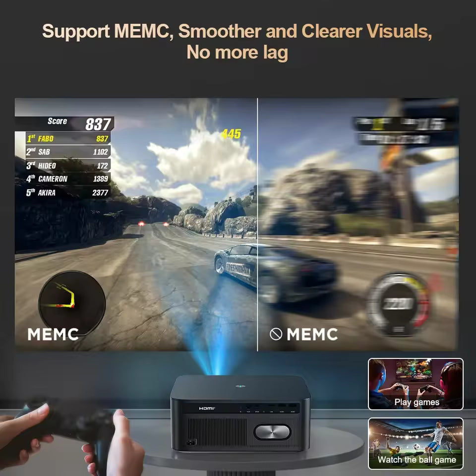 Portable Projector Auto Focus Android WiFi Home Cinema