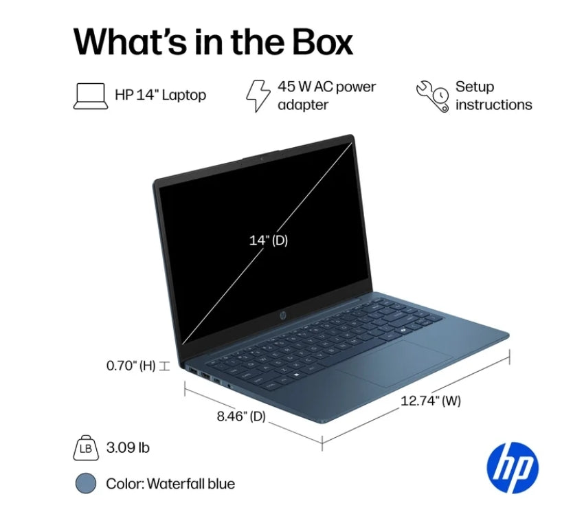 HP 14 inch HD Windows Laptop