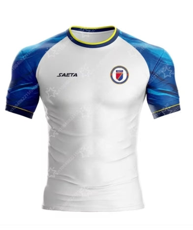New Haiti Soccer Jersey Short Sleeve Sport T-Shirt