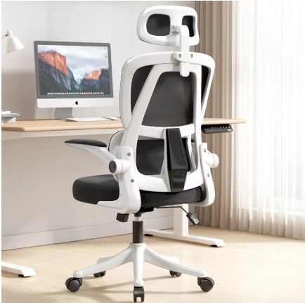 Comfortable Desk Chair for Students with Back Support, Long Sitting Study Chair
