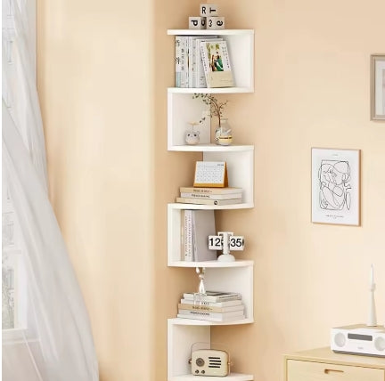 Tier Rustic Wall-Mounted Corner Shelf - Christmas Home Decor